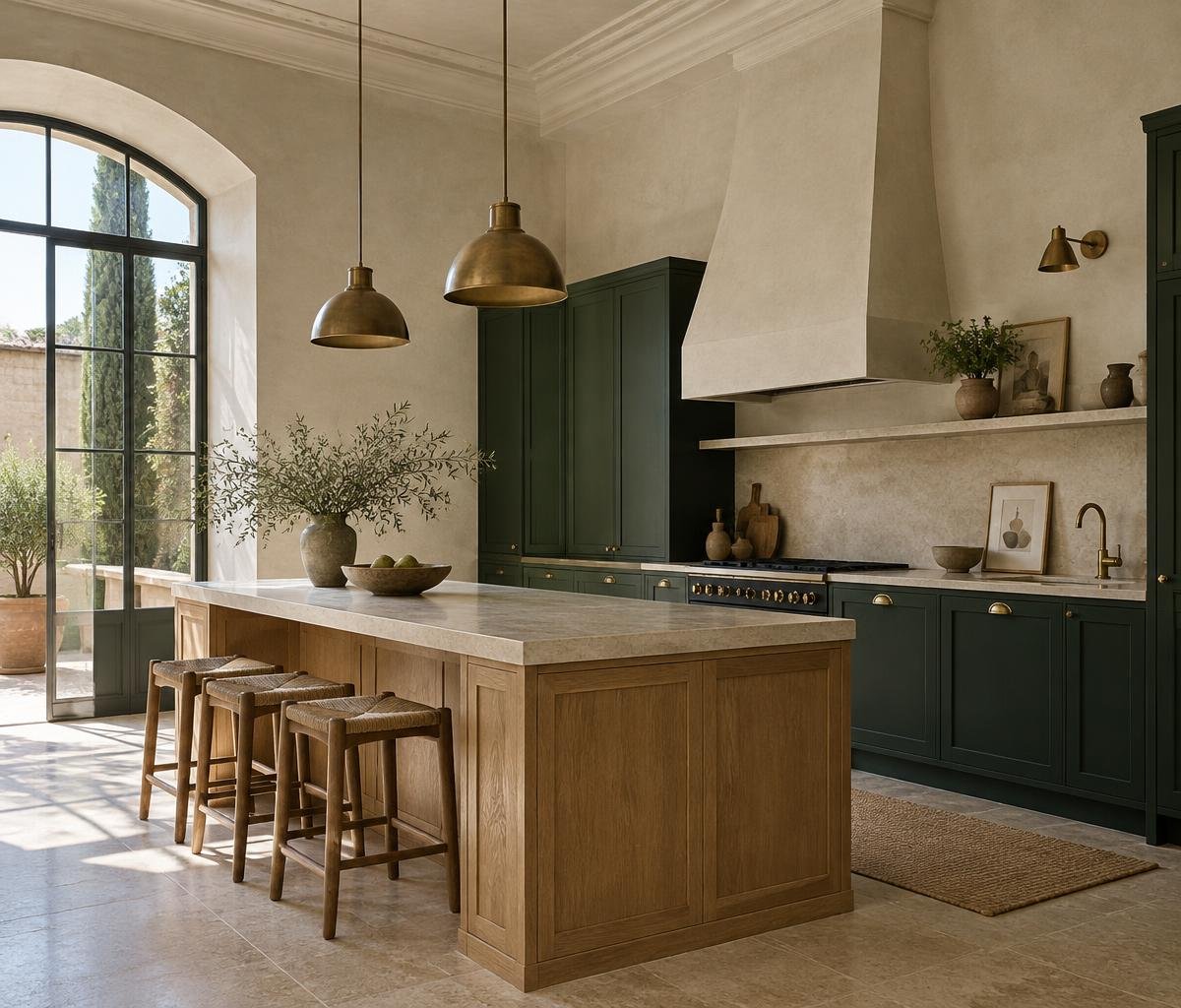 Verde, madera y luz · propuesta visual de inspiración
